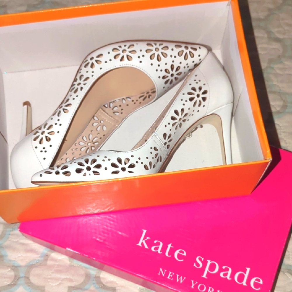 Kate Spade LANA PUMP Cream Floral Heels